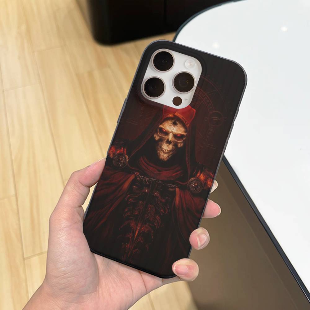 Classic Action D-Diablo Game For IPhone 17 16 15 14 13 12 11 Pro Max Plus Pro Clear Phone Cover Non-Slip Shell