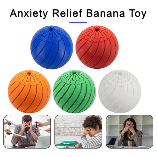 Brinquedo de Bola Torcida Impressa em 3D, Brinquedo de Bola Escorregadia para Alívio de Estresse para Crianças, Adolescentes e Adultos, Brinquedo de Mesa de Bola Fidget Giratória Espiral Articulada