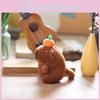 Plush Capybara Stuffed Toy With Wiggling Tail For Kids Gift And Bag Decor