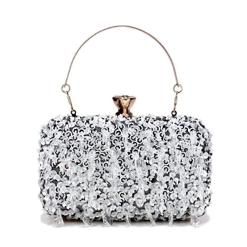 

Fashion Versatile Ball Dinner Bag Style Light Luxury Handmade Embroidered Clutch Bag Dress with Exquisite Clutch
