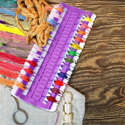 50 Positions Cross Stitch Embroidery Thread Storage Rack Portable Embroidery Shelf Thread Organizer for Sewing Accessory