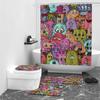 Cute Graffiti Animal Digital Print Shower Curtain Shower Curtain Waterproof Bathroom Curtain