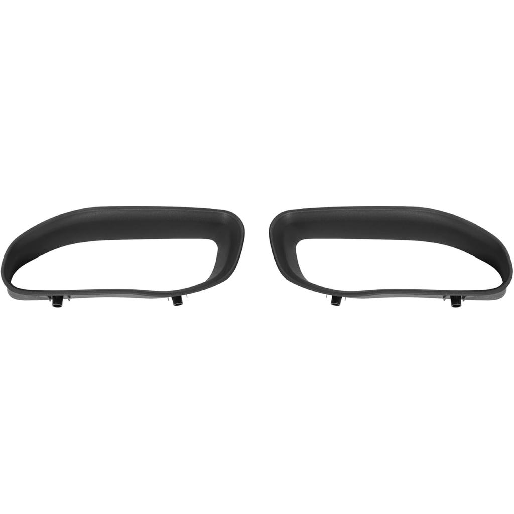 Abschlepphaken-Blenden-Kit Kompatibel mit 2019-2024 Ram 1500 DT Stoßstange Vorne Abschlepphakenabdeckung Ersatz für 68274701AA, 68274701AB Links & Rechts