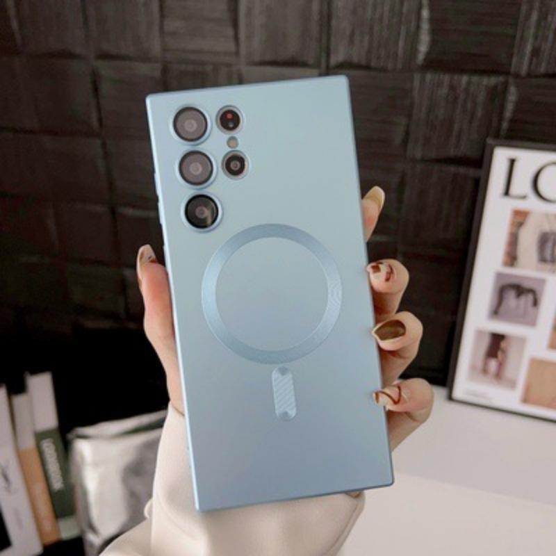 Suitable for Samsung S25 Ultra Liquid Mobile Phone Case Magsafes Magnetic A24 Matte Lens Film A17 Soft Shell 56
