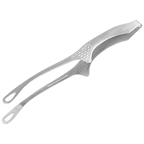 Senbudo 18-0 Yakiniku Tongs with Legs, Medium, Total Length 200