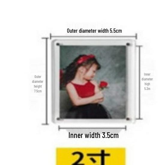 

Новичок Акриловая Магнитная Фоторамка для Фотографий Polaroid Три Дюйма и Дисплей для Карт