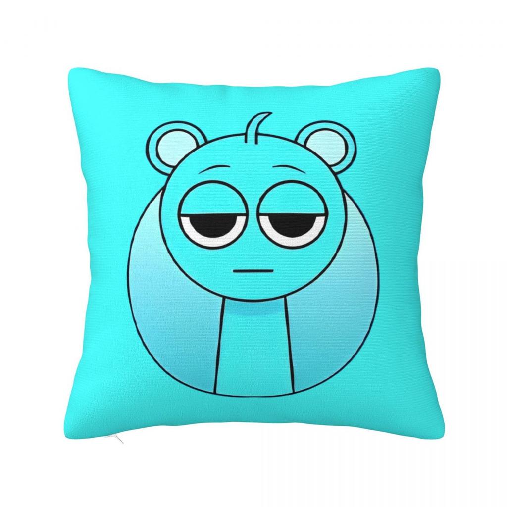 Sprunki Incredibox Sky Pillow Case Cartoon Anime Game Cushion Covers Vintage Decorative Pillowcase for Home 45*45cm