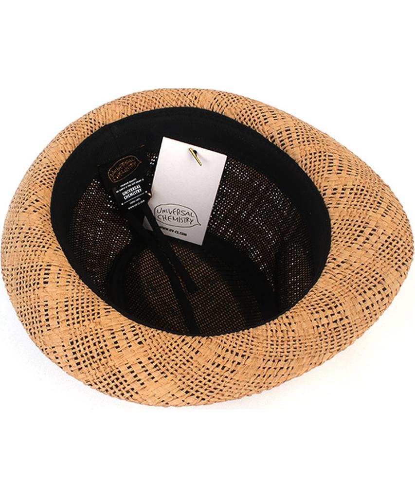 Yunibeosyeolkemiseuteuli Bu Check Beige Short Fedora Summer Fedora