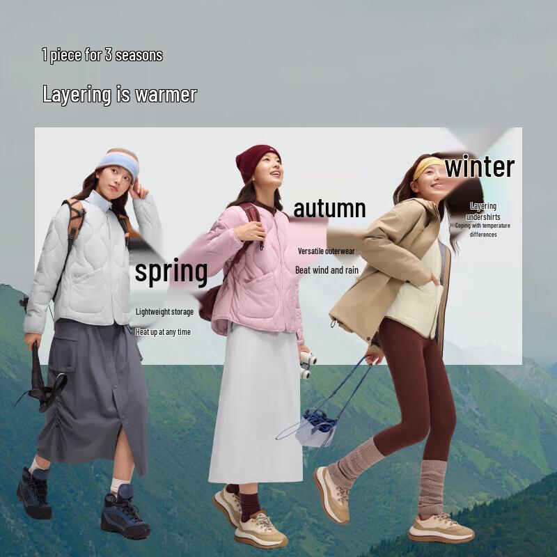 Beneath the Banana Women's Round Neck Mid-Warmth Fleece Jacket CL002