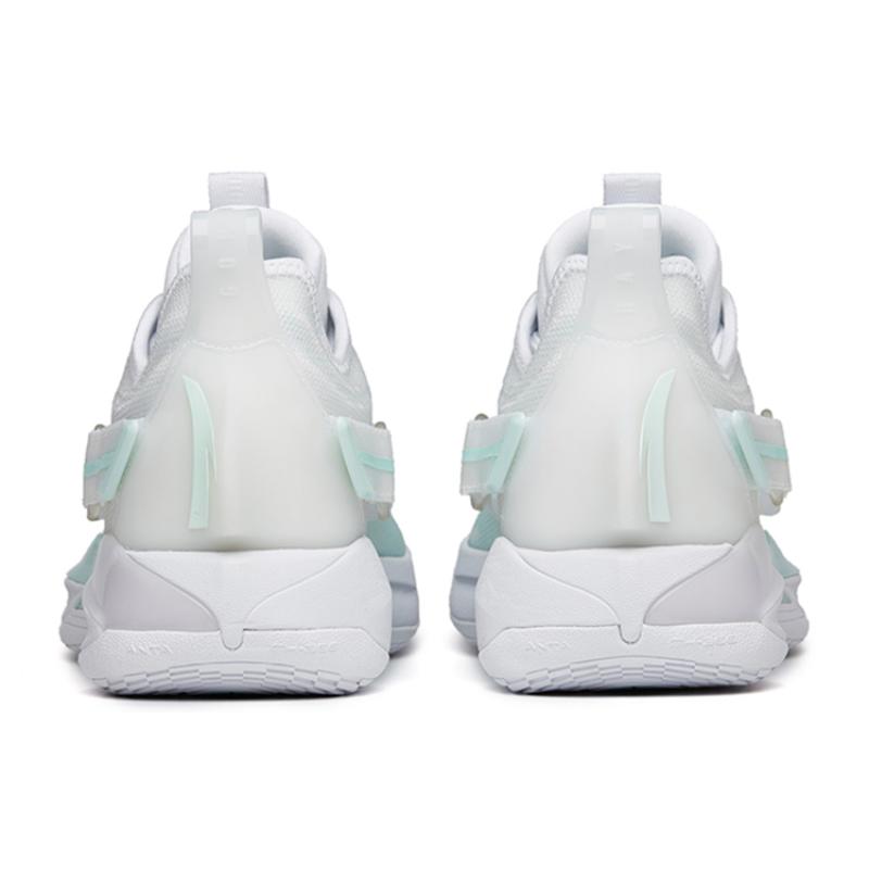 Anta GH3 Frappe Cushioning Support Low-Top Performance Basketball Shoes Men's White Green Sneakers 112221103-6