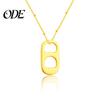 Elegant Jewelry Soda Tab Pendant Necklace Fashion Retro Clavicle Chain Stylish Unisex Minimalist for Dating Daily Wear Party Hypoallergenic