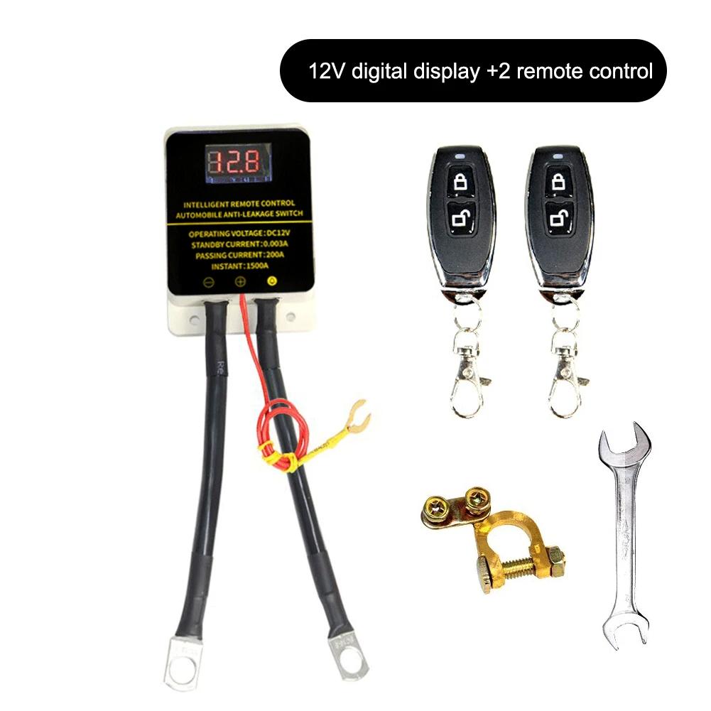 Remote Car Battery Disconnect Switch 12V 1500A Protector with LED Display Battery Drain Prevention for Ford Chevrolet GMC Dodge