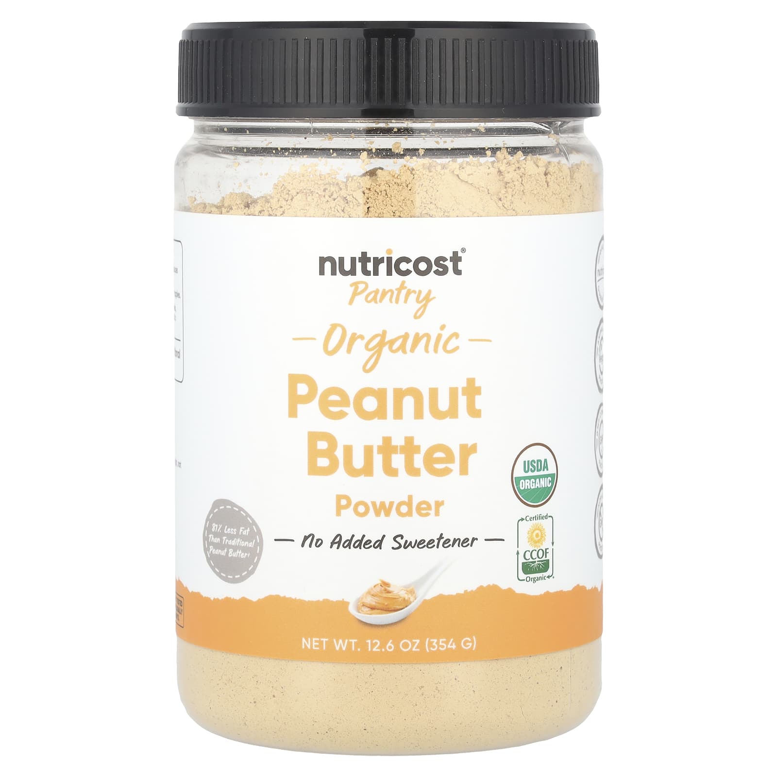 

Nutricost, Pantry, Organic, Peanut Butter Powder, 12.6 oz (354 g)