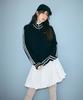 Lora Lora Unbalance Pleats Balloon Skirt White