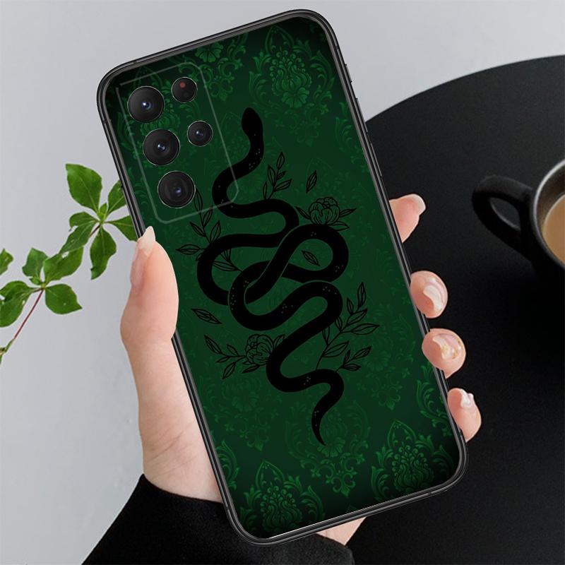 Snake Art Funda Phone Case For Samsung Galaxy S25 S24 S23 S22 S21 Ultra S24 S23 S22 S21 S25 Plus S24 S25 FE
