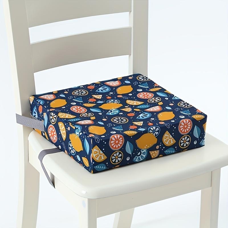 Printed Meditation Floor Pillow Cushion, Portable Thickened Seat Pad with 2 Tie Straps for Locking, Children's Study and Adult Office Use