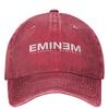 Berretti da Baseball Vintage Rapper Rap God Eminem Uomo Donna Usurati Lavati Copricapo Allenamenti all'Aperto Berretti con Vestibilità Regolabile Cappello