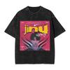 Chasseurs de démons K-Pop T-shirt lavé Homme Tigre Derpy T-shirts décontractés Été Respirant Tendance Design T-shirt Vêtements