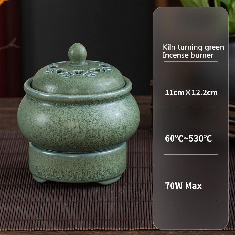 

Retro Electric Incense Burner Ceramic Household Electric Incense Burner 60-520 ℃ Indoor Air Purification Religious Products