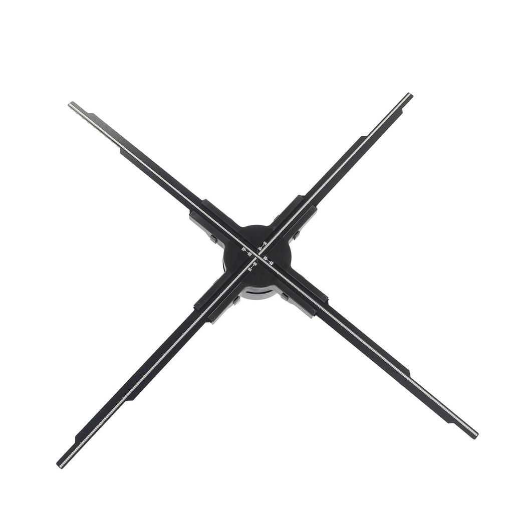 4 Blades 3D Hologram Fan 2500x640 3D Hologram Projector with APP 640pcs LED Beads 4GB Small Memory Card for Business