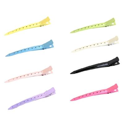 Set mit 8 Haarklammern zum Abteilen, leuchtende Farben, für Damen, ideal für Salon und tägliches Styling