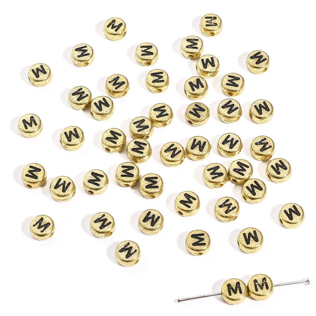 Mărgele Handmade Mărgele Acrilice Alfabet Mărgele Pătrate Mărgele Plate Mărgele Rotunde Handmade DIY Accesorii Bijuterii Mărgele Distanțiere Brățară Mărgele Înșirate Manual