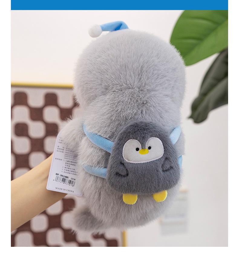 Adorable Sea Lion Plush Backpack - Cartoon Doll Sleeping Pillow for Kids and Girls