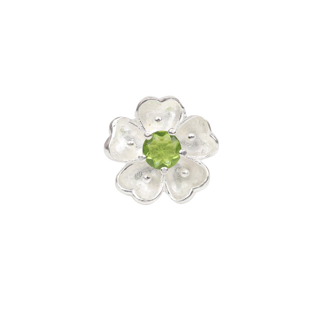 Partywear Natural Peridot Gemstone 925Sterling Silver Women Jewelry Vintage Ring CZR-1-7