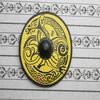 Viking Round Shield Dragon Face Medieval Warrior Wooden 60.96 Cm Handcrafted Shield