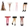 Sexy Sparkly Fishnets Stockings Colorful Jeweled High Waist Fishnet Tights for Women Rhinestones Party Pantyhose