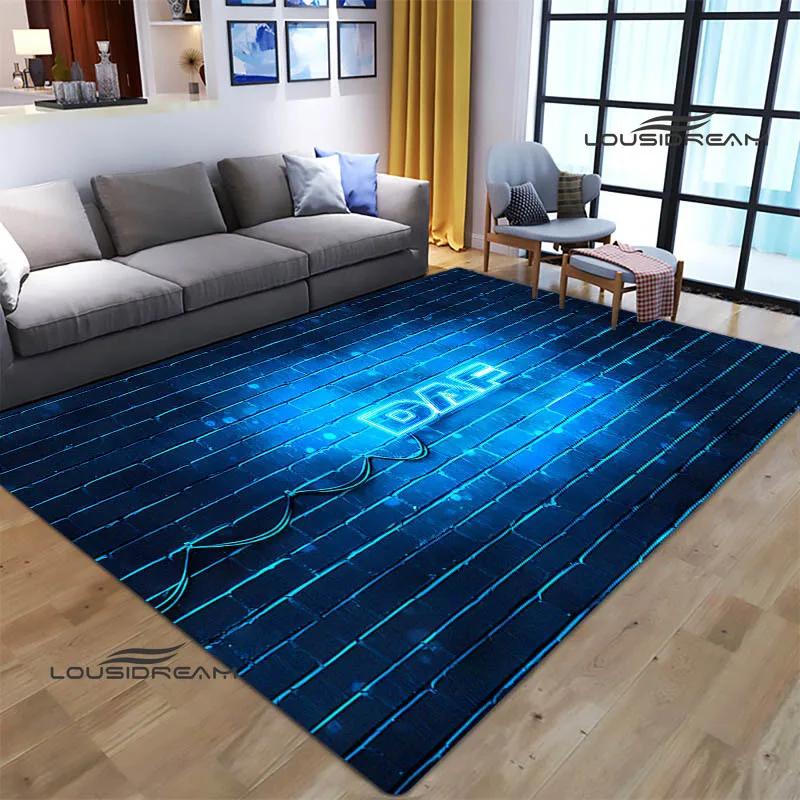 truck Retro printed carpet Living room bedroom carpet non-slip carpets Yoga mat Outdoor carpet kawaii rug