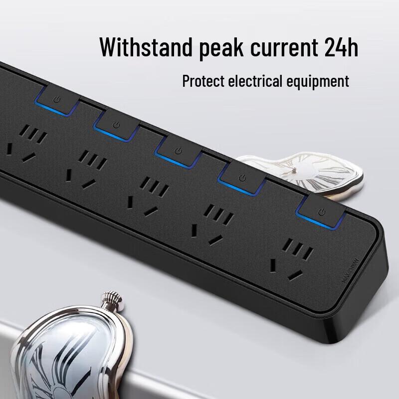 BULL Safety Power Strip with USB and Surge Protection