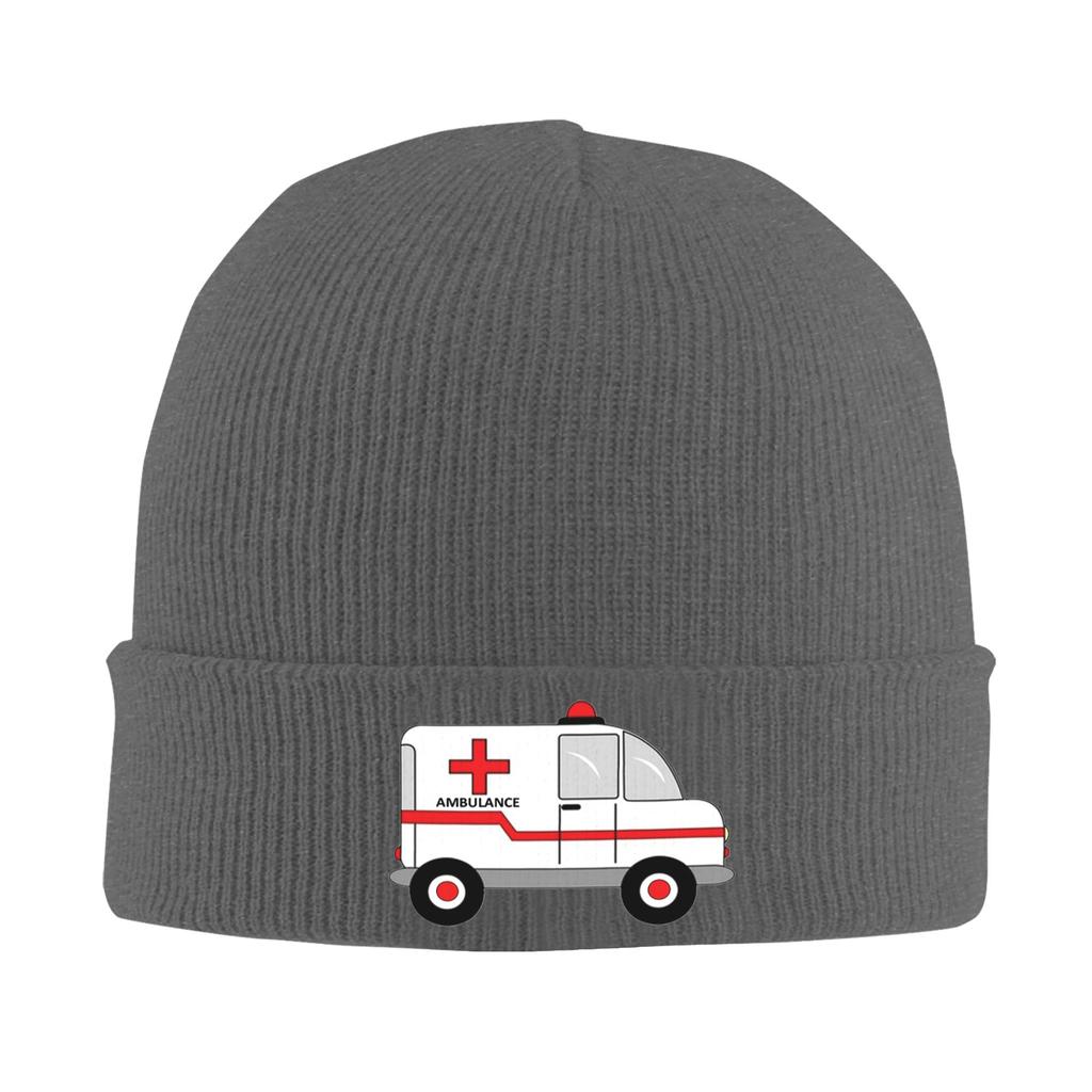 Ambulance  Warm Knitted Cap Winter Knit Bonnet Hat Skullies Beanies Hip Hop Caps for Unisex