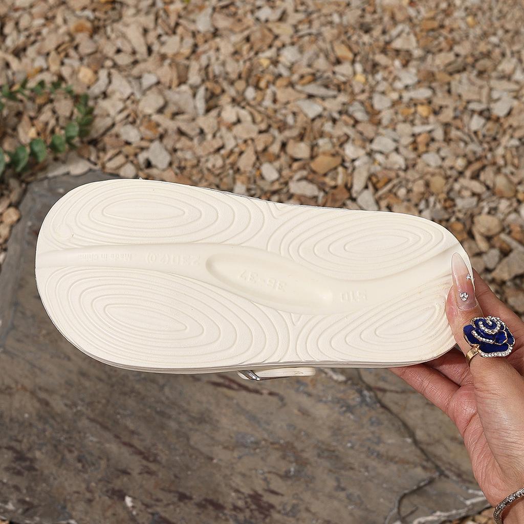 Módní EVA Unisex Děrované boty Nazouvací Zvýšené Pantofle se silnou podrážkou Jednoduché 2025 Ležérní Venkovní Pantofle