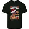 Christmas T-Rex Funny Dinosaur Mens Light Cotton T-Shirt