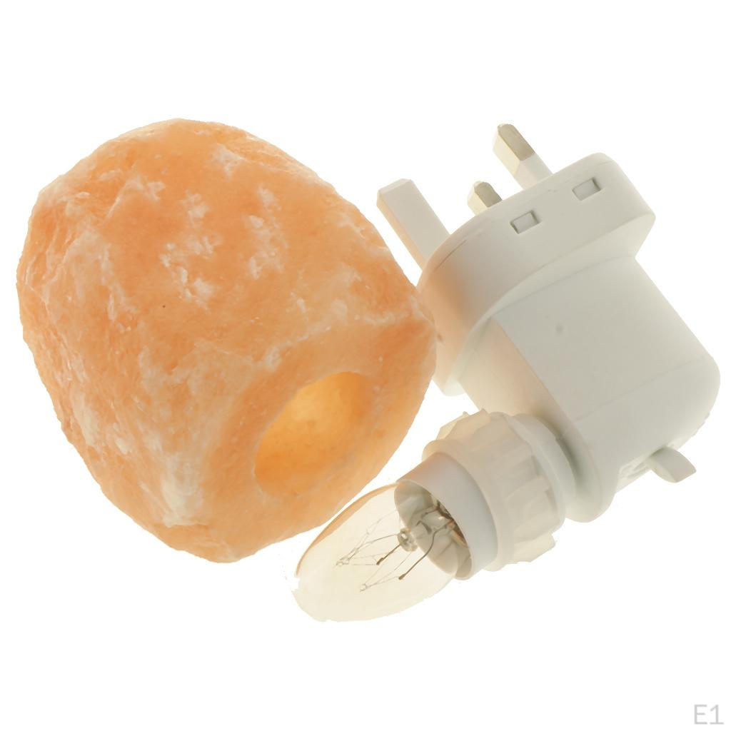 Hand Carved Crystal Salt Lamp Night