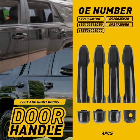 4PCS Outside Exterior Door Handles Set For Toyota 2010-2014 69211-60090 4Runner