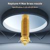 Für Elegoo Neptune 4 Plus Düse Messing Gehärteter Stahl 0,2 0,4 0,6 0,8 1,0 mm 3D-Druckerdüsen für Elegoo Neptune 4 Max Düsen