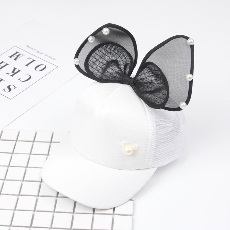 Dětská baseballová čepice s králičími ušima a flitry - Stylová sluneční clona pro chlapce a dívky