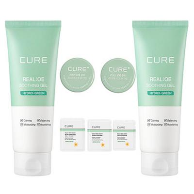 Kim Jeong-moon Aloe Cure Echtes Aloe-Beruhigungsgel, 150 ml, 2 Stück + Testset, 1 Set