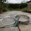 Stainless Steel Garden Soil Sifter Quick Release Sieve Heavy Duty Compost Sifter For Gravel Sawdust Cat Litter Debris Removal