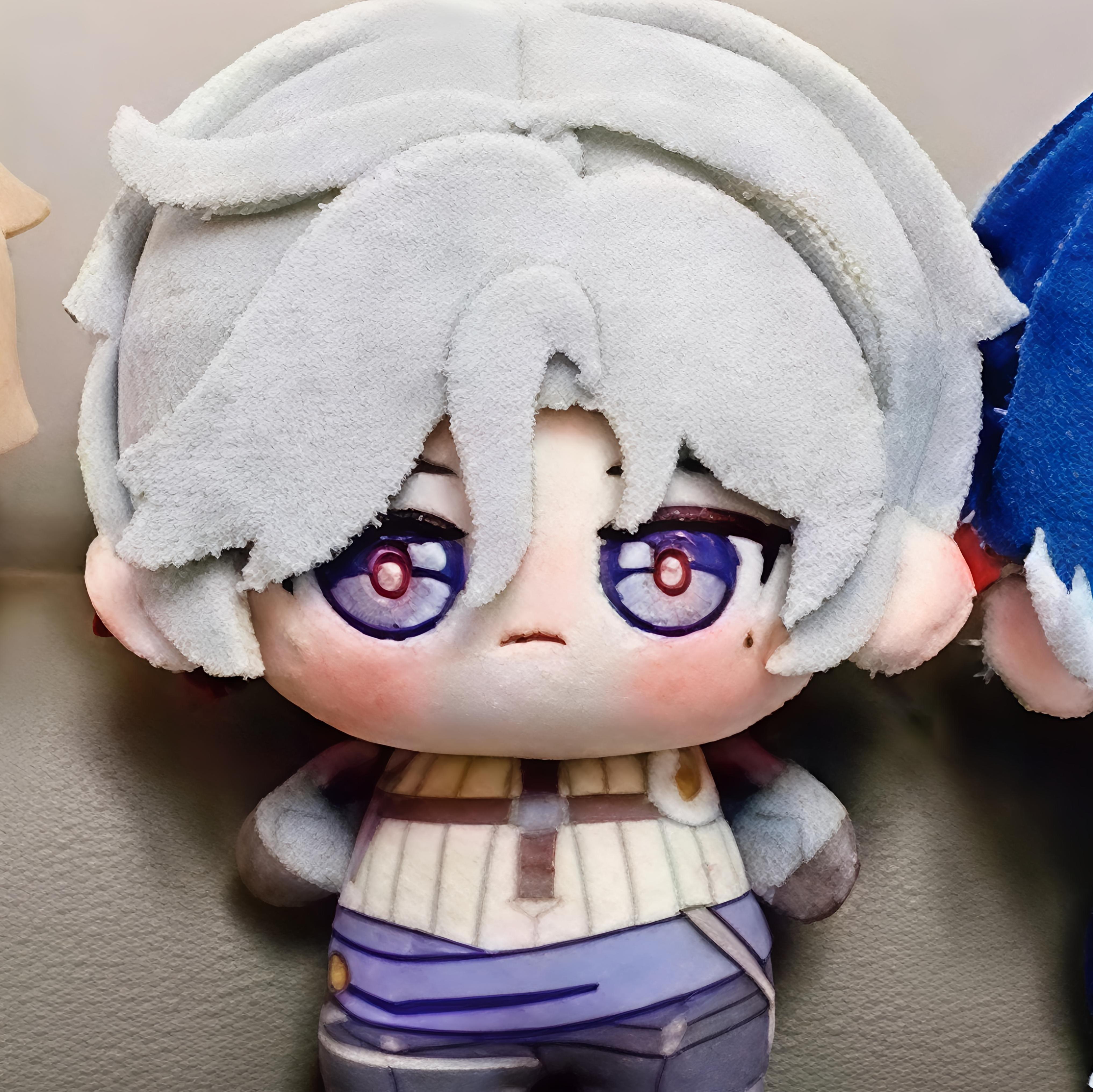 10cm Genshin Impact Varka Illuga Flins Anime Figuren Pluche Cosplay Aankleed Katoenen Poppen Speelgoed Voor Kinderen Verjaardag Festival Cadeau 10cm