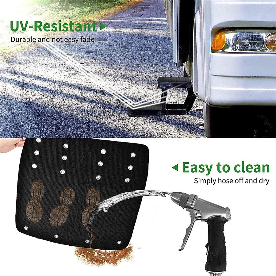 RV Pedal Carpet 3Pcs Smoke Grey FS-2231