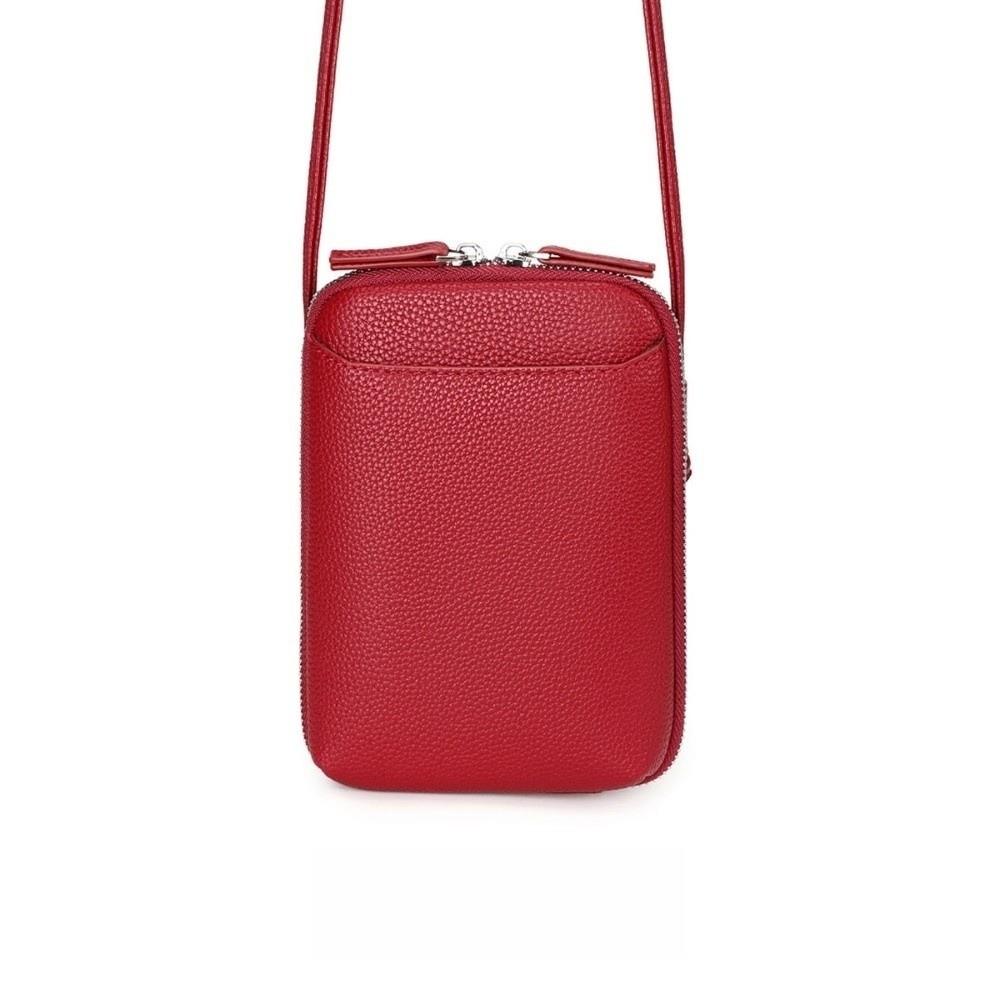 Verstelbare Riem Crossbody Tas Zacht Leer Messenger Tas Veelzijdige Mobiele Telefoon Tas Concerten