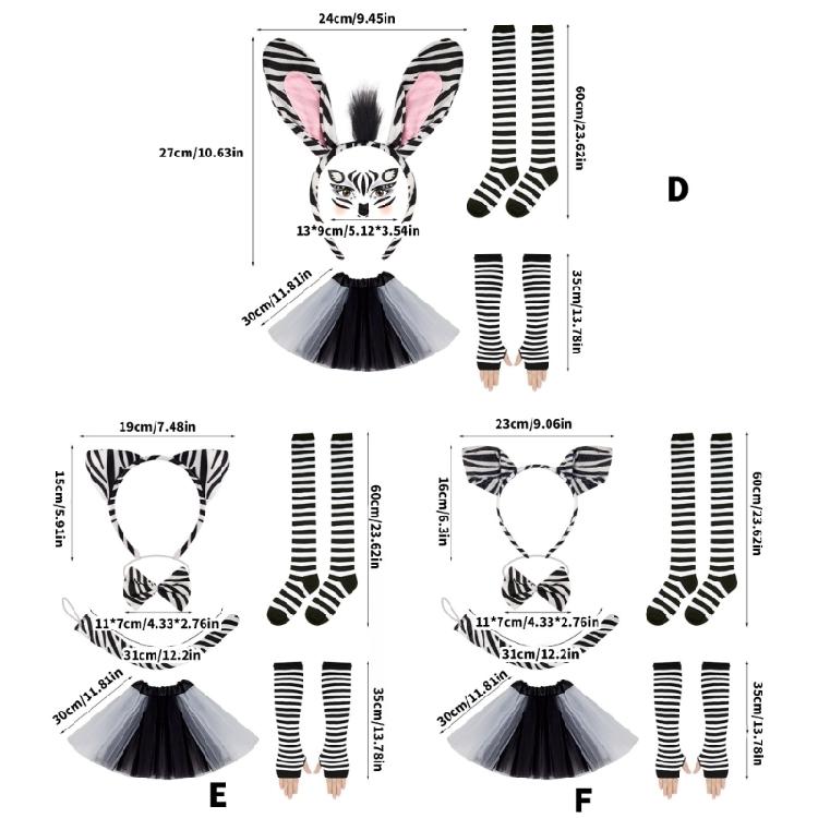 Animal Dressing up Outfit Halloween Animal Cosplay Costume Accessory for Kid Adult Cosplay Birthday Halloween Cosplay