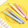 Eyelash Pick Beauty Expert Stainless Steel Eyelash Pick False Eyelash Pick Non-Sticky Coating Eyelash Clamp