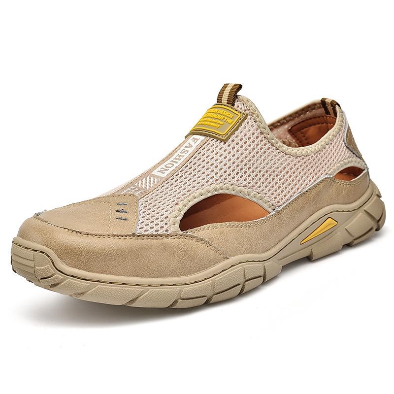 

2025 лето дышащие сандалии из сетки с полыми отверстиями мужские туфли-перчатки уличная повседневная пляжная обувь мужской прилив 46