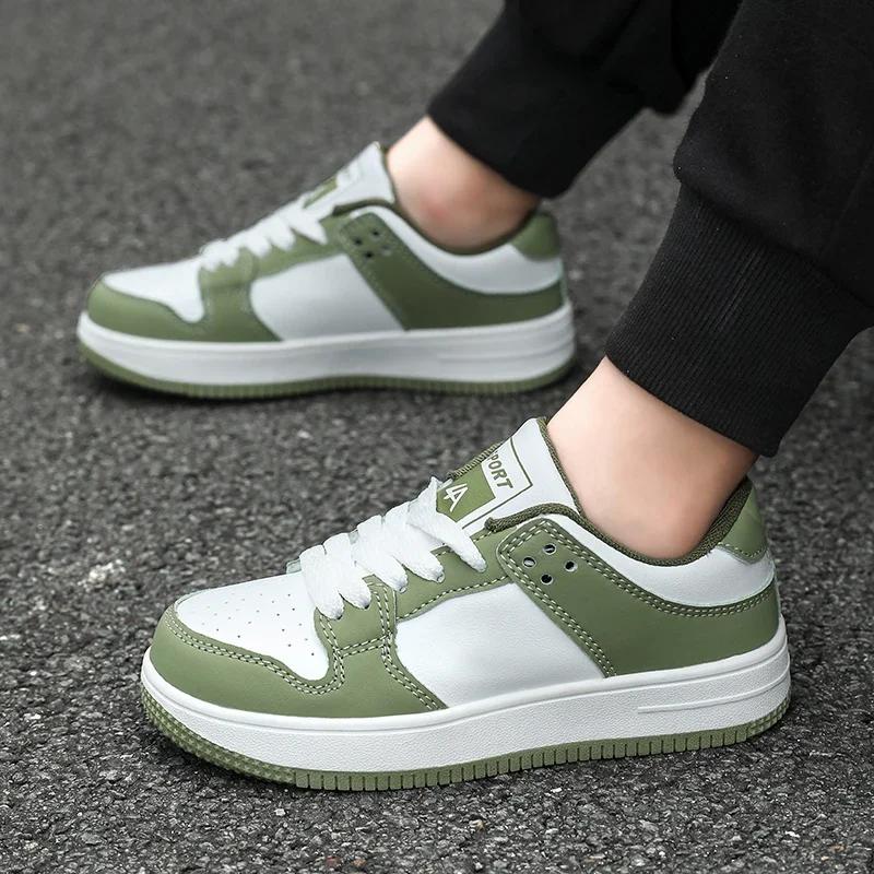 Children's size 28-39 classic sneakers white autumn leather boys breathable waterproof non-slip girls casual sports shoes