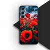 Cover Red Rose Flower Elegant Bloom Pink Peony Phone Case for Samsung Galaxy S25 S24 S23 FE Ultra Plus S7 Edge S25+ S23+ A56 5G