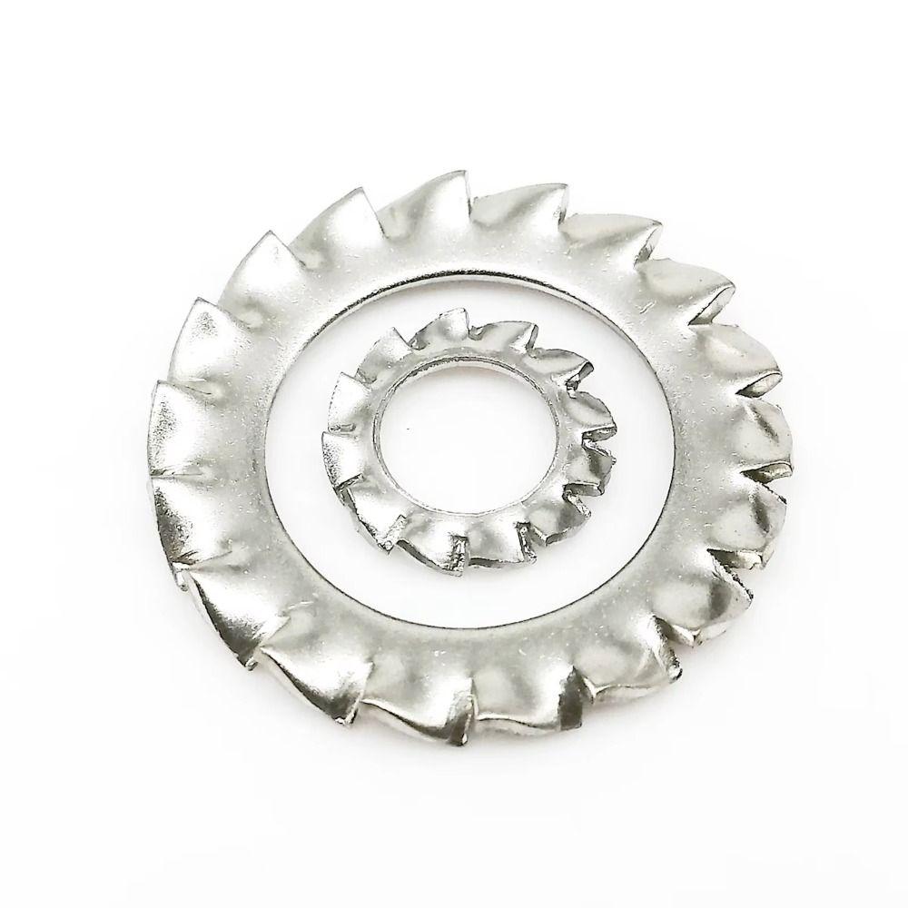 500PCS Star Serrated Metric Split Lock Washer Set Gasket Spacer Assortment Set Industrial